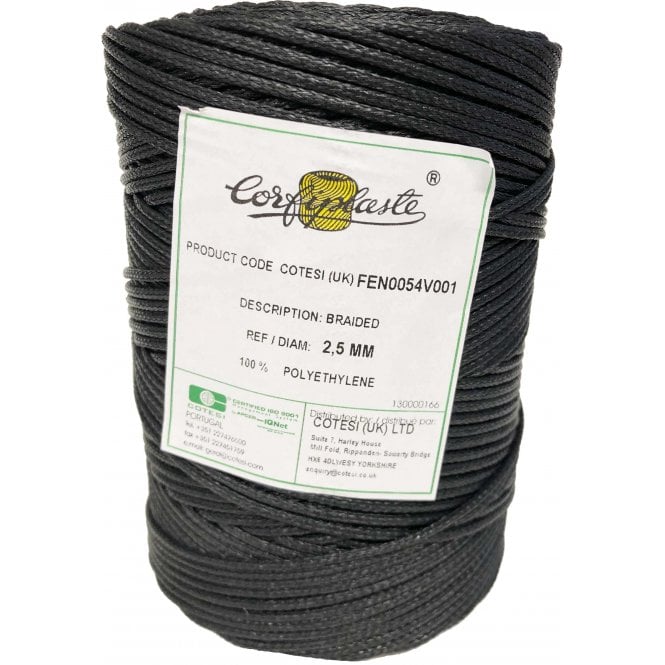 Cotesi 2.5mm Black Braided Polyethylene Twine - Image 5