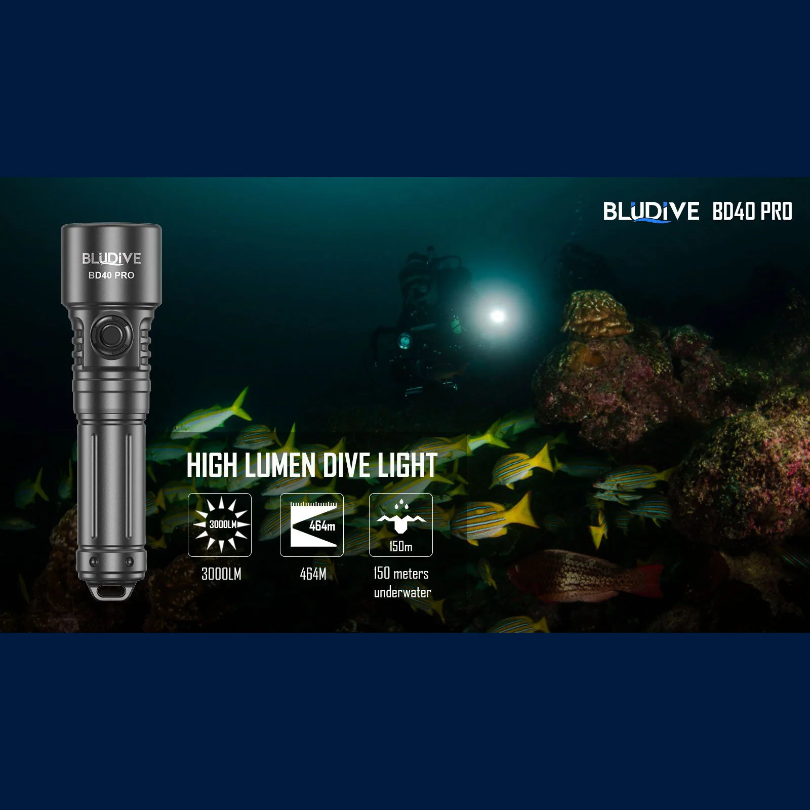 Bludive BD40 PRO 3000 Lumen Torch - Image 5