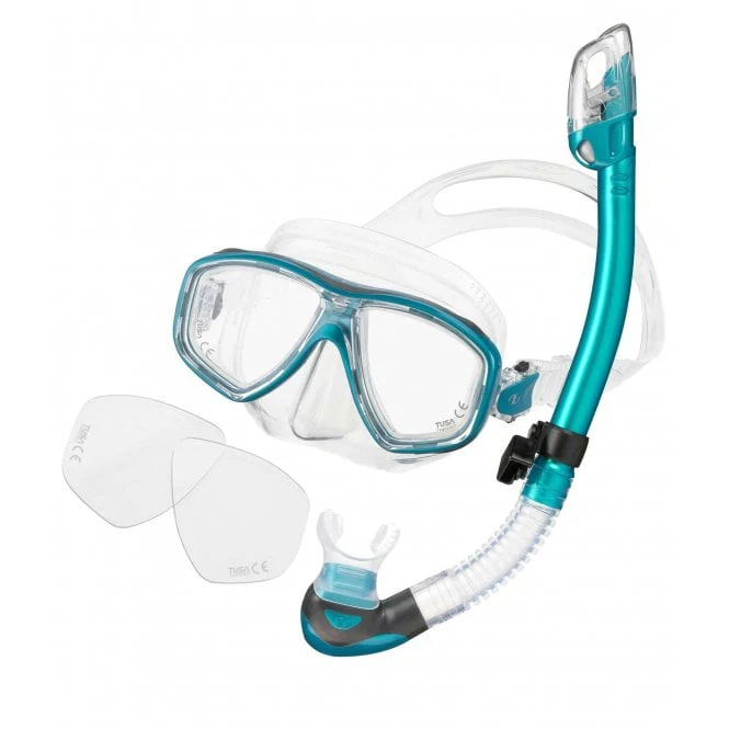 TUSA Ceos Elite Snorkelling Set with Minus Corrective Lenses