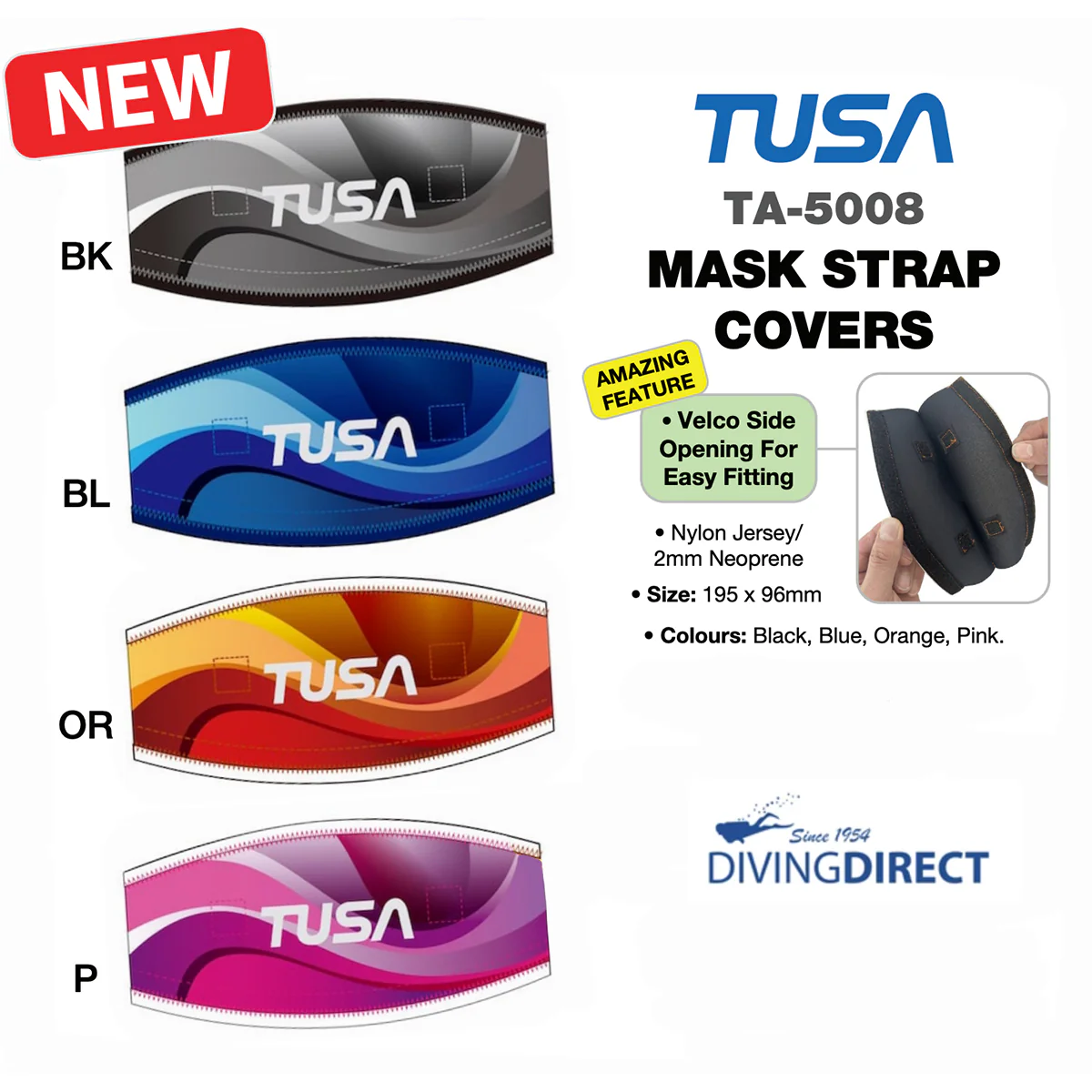 TUSA TA-5008 Mask Strap Cover - Image 2