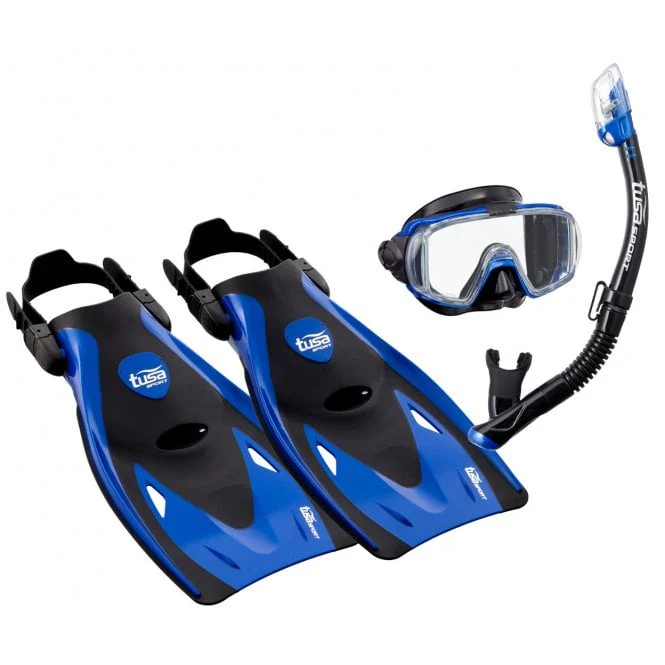 TUSA Visio Metalic Dry Snorkelling Set - Image 3