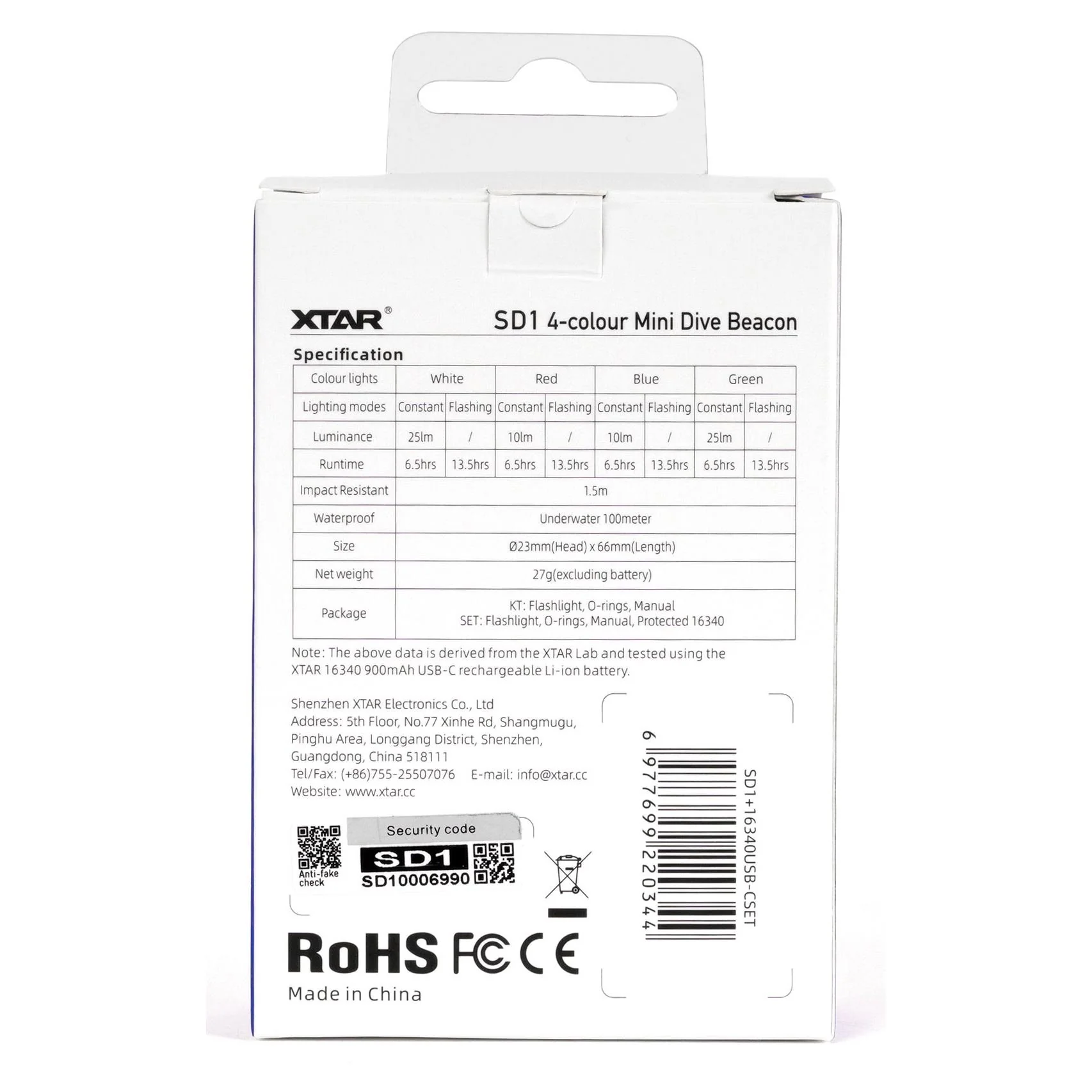 XTAR SD1 4 Colour Beacon - Image 4